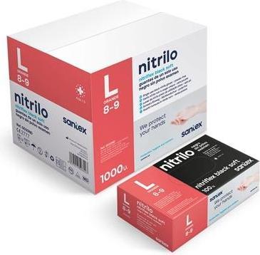 Green Stuff World Gants en Nitrile Noir - L