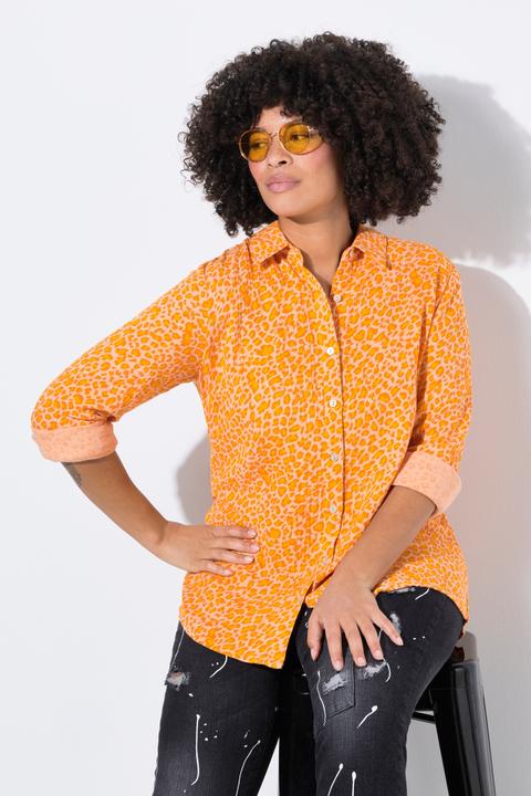 Produktbild Angel of Style Bluse, oversized, Musselin, Leo-Druck (58)