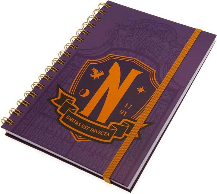 Image du produit Universal Textiles - Cahier NEVERMORE (A5, À rayures, Couverture rigide)