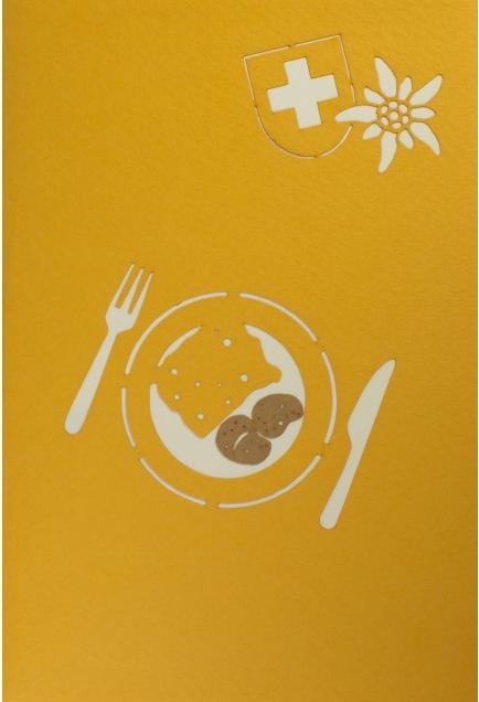 Image du produit Hervorragend Carte pop-up 3D Raclette (1 pcs)