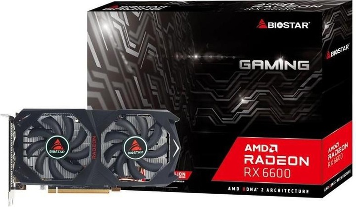 Produktbild Biostar Karta graficzna Radeon RX 6600 8GB GDDR6 (VA6606RM81-ABHRH-BS2) (8 GB)