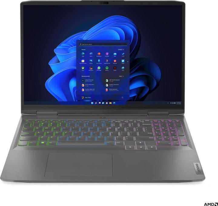 Produktbild Lenovo LOQ 16APH8 RTX 4060 (16", 512 GB, 16 GB, DE, AMD Ryzen 7 7840HS)
