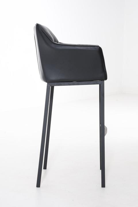 Actual product image CLP Bar stool Damaso B with 4-leg frame, black