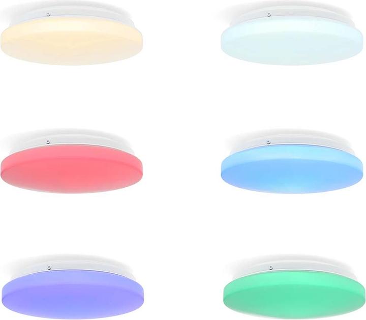 Image du produit Nedis SmartLife Plafonnier Wi-Fi | RGB / Blanc chaud à froid | Rond | Diamètre : 260 mm | 1820 (1820 lm, E27)