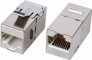 Produktbild PremiumCord RJ45 CAT6 8/8 STP Coupler, suitable for patch panel instead of keystone (STP, CAT6)