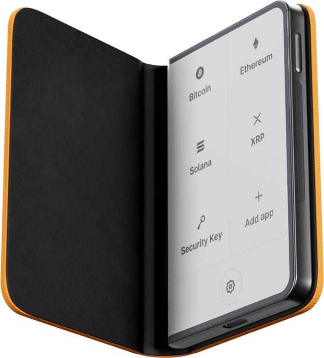 Produktbild Ledger Stax™ Magnet Shell, BTC Orange - Case