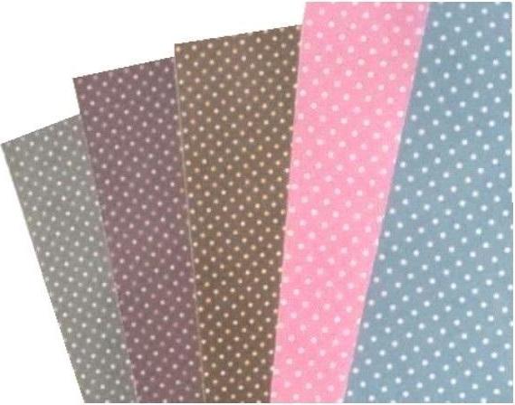 DKD Home Decor Tupfenkarton 24x34cm 5 Blatt (300 g/m², 5x)