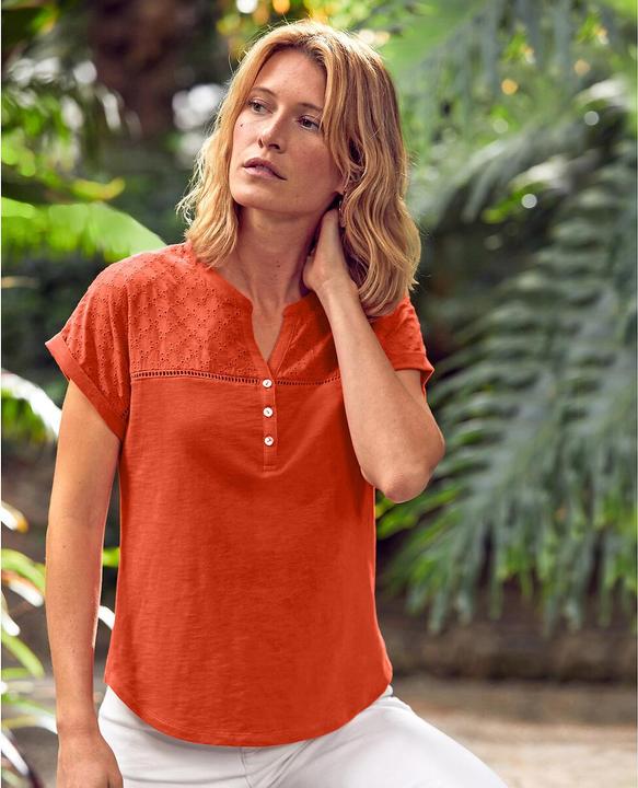 Actual product image Anne Weyburn T-Shirt mit Henley-Ausschnitt (38)