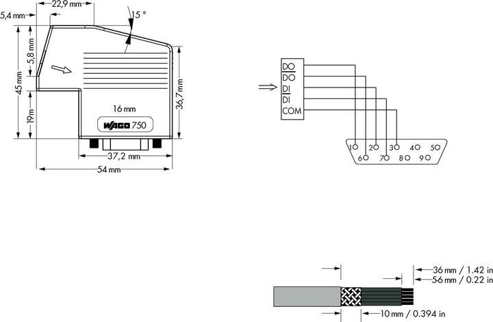 Produktbild Wago Feldbus-Stecker Ein INTERBUS