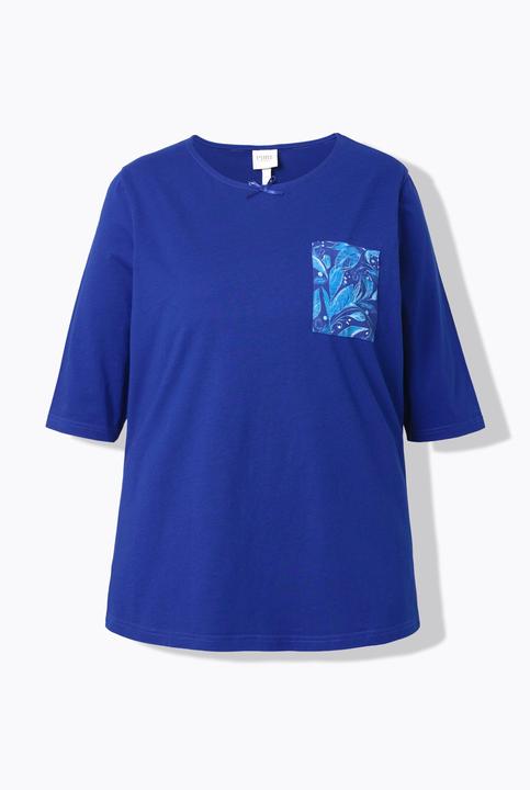 Produktbild Ulla Popken Pyjama-Shirt, U-Boot-Ausschnitt, 3/4-Arm (60)