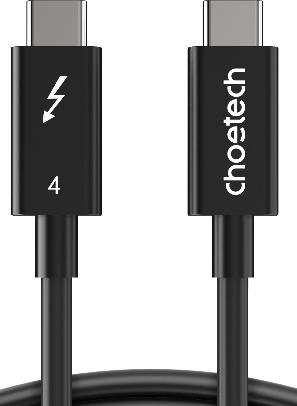 Actual product image Choetech USB-C Thunderbolt 4 charging and data cable (0.80 m, USB 4.0, 100 W)