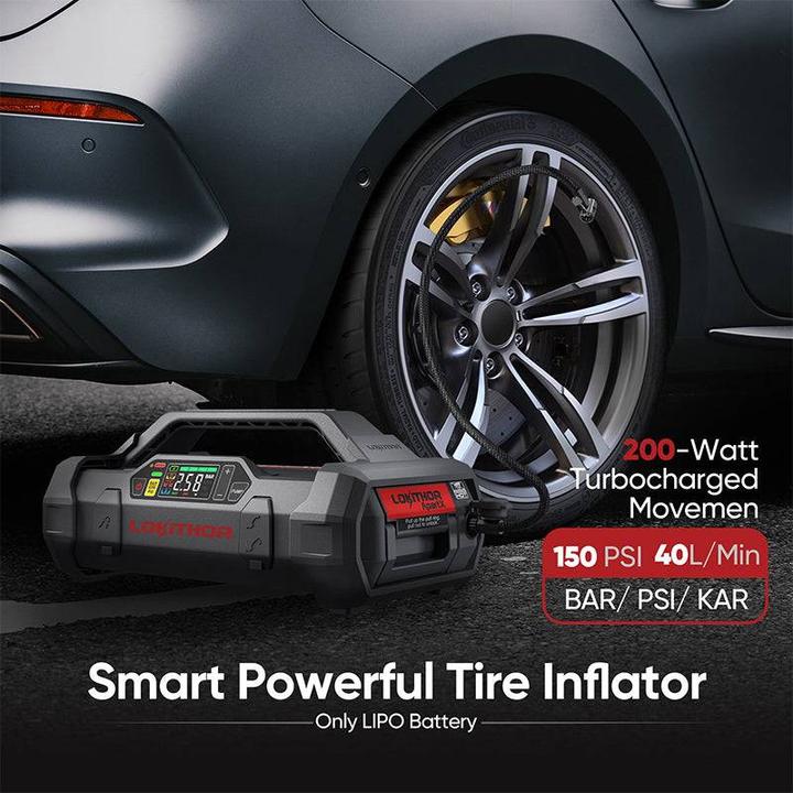 Actual product image Lokithor ApartX Starthilfegerät mit Kompressor LED & Powerbank (Ohne Batterie) (4000 A)