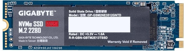 Actual product image Gigabyte GP-GSM2NE3512GNTD (512 GB, M.2 2280)