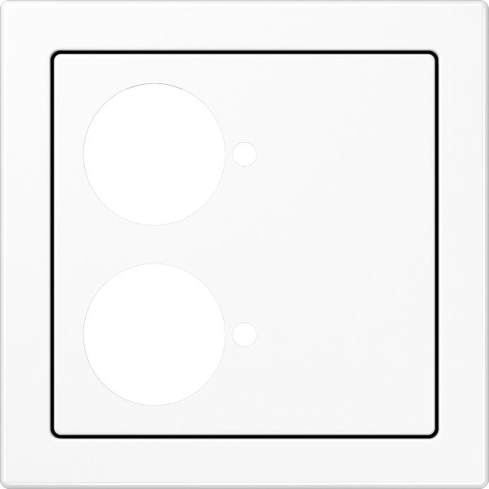 JUNG, Zubehör Schalterprogramm, Zentralplatte Klinikbed 2 LS aws glz LS927.202WW