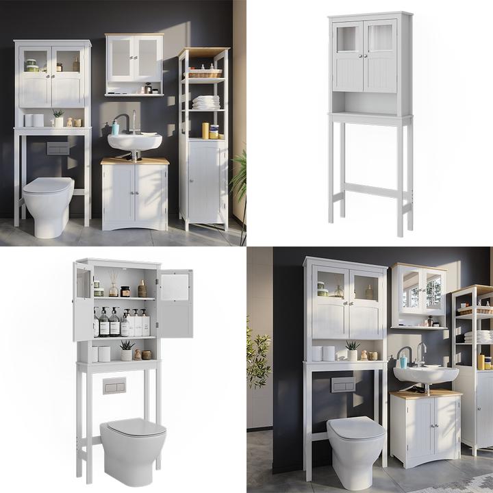 Produktbild Vichy Toilettenschrank Bianco, Weiss, 69 x 171 cm (19.80 x 69 x 171 cm)