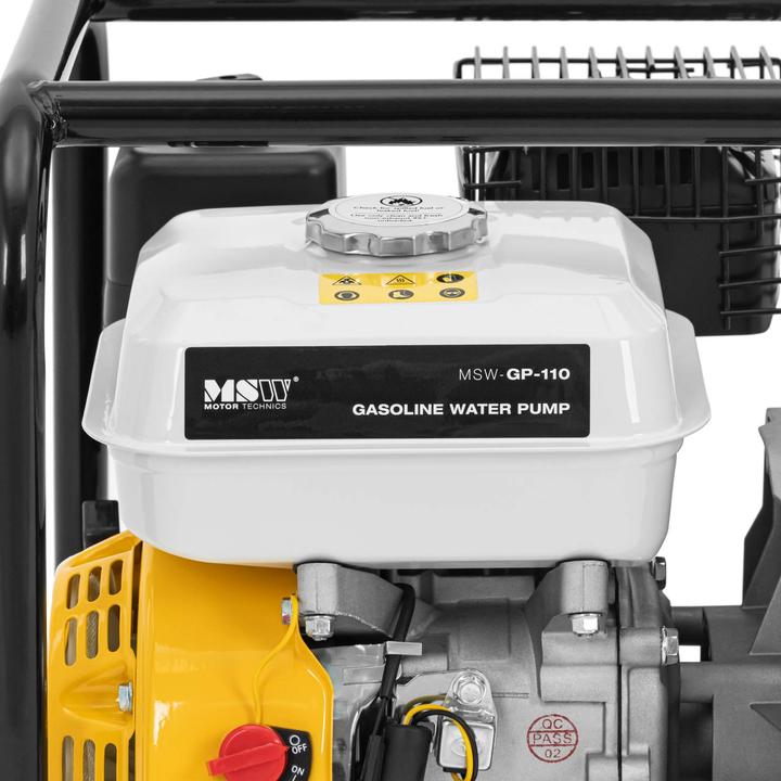 Produktbild MSW Wasserpumpe Schmutzwasserpumpe Benzin Motorpumpe 7 PS 3600 U/min 60 m³/h (Schmutzwasserpumpe)