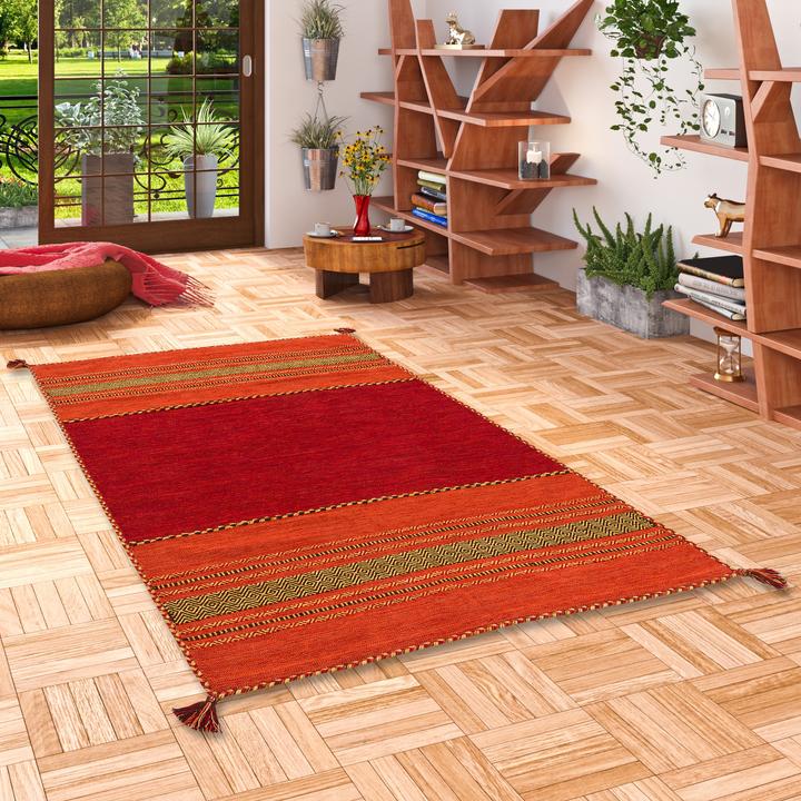 Produktbild Pergamon Natur Teppich Kelim Navarro (140 x 200 cm)