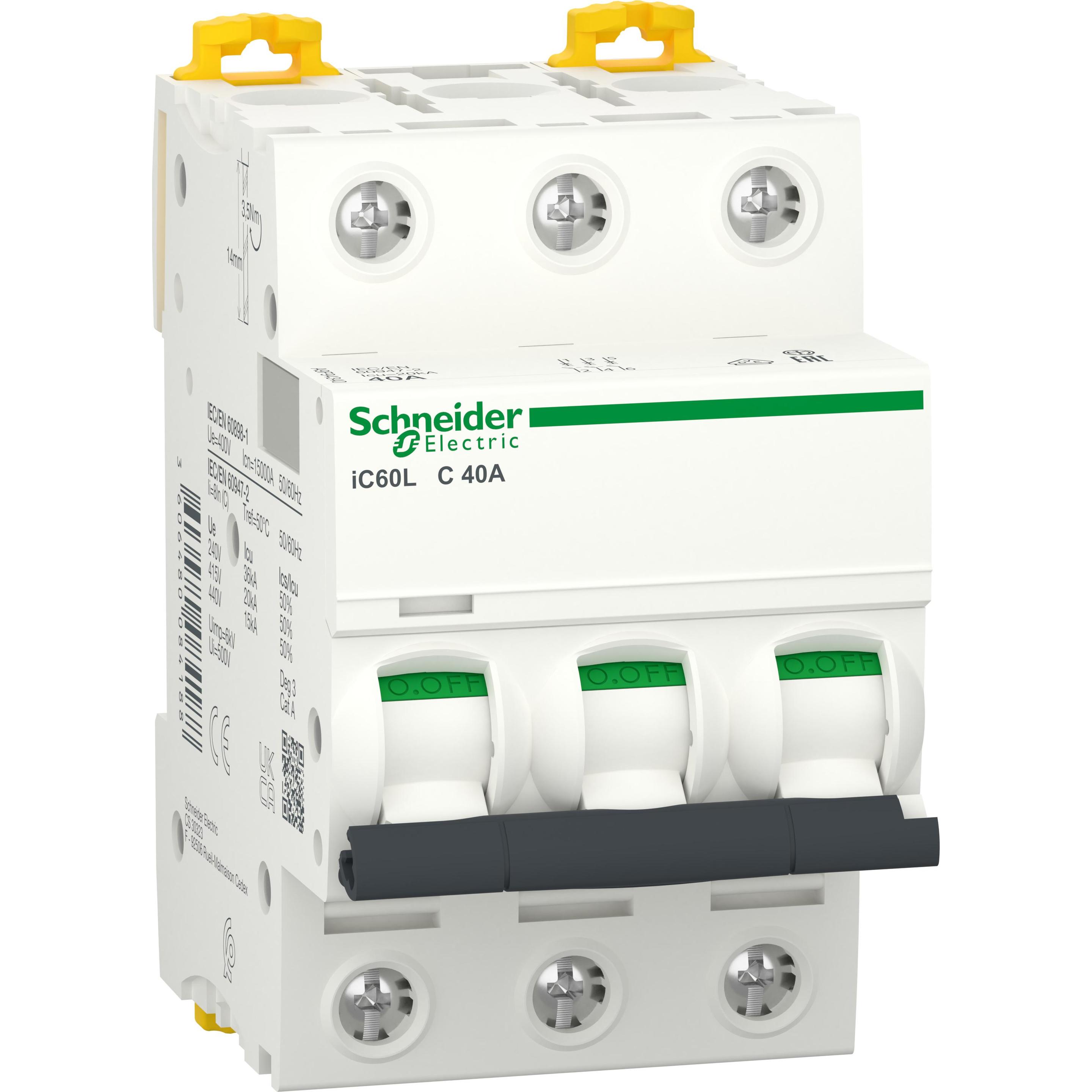 Schneider Electric, Schutzschalter, LSSchalter iC60L 3p