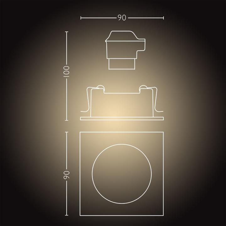 Actual product image Philips Hue Milliskin Base BT (350 lm, GU10)
