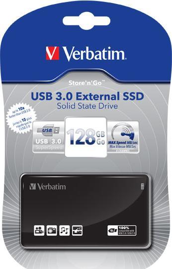 Produktbild Verbatim Disque SSD externe Store'N'Go Mini Diamond USB-C - 2To (Noir) (2 TB)
