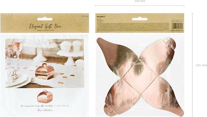 Produktbild Partydeco Geschenkschachteln Rose gold (10 Stk.)