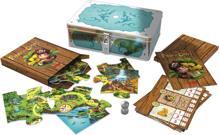 Actual product image Haba Find the code. Pirate Island (German)
