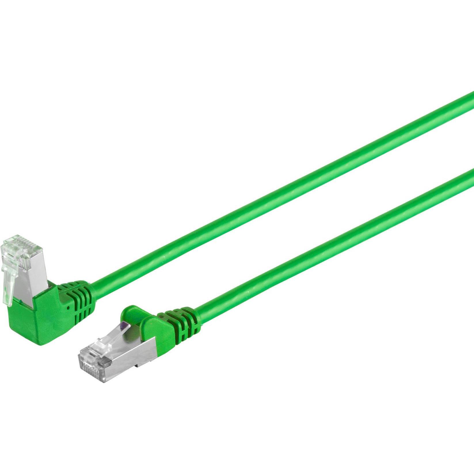 Shiverpeaks S/CONN maximum connectivity Netzwerkkabel-Patchkabel, cat 6, S/FTP, PIMF, Winkel-gerade, grün, 20,0m (S/FTP,...