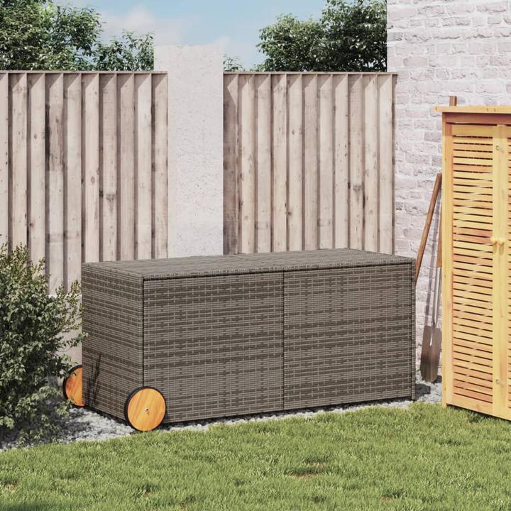 Actual product image vidaXL Gartentruhe mit Rollen 283L