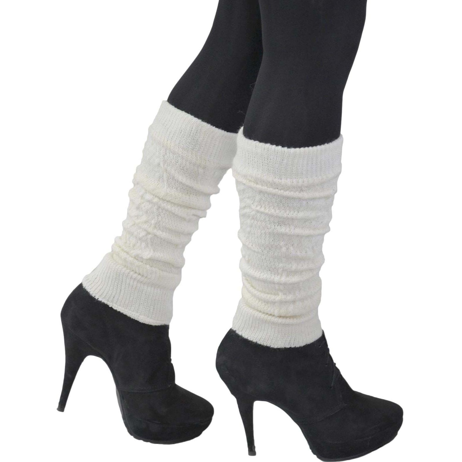 Normani, Herren, Ärmling + Beinling, Strickstulpen mit Wolle (One Size), Weiss, One Size