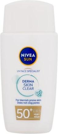 NIVEA UV Face Specialist Derma Skin Clear (Sonnencreme Gesicht, SPF 50, 40 ml, 150 g)