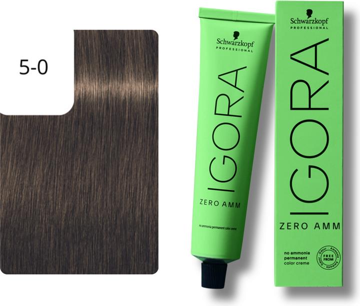 Produktbild Schwarzkopf Igora Zero AMM - 5-0 Hellbraun (5-0 Hellbraun)