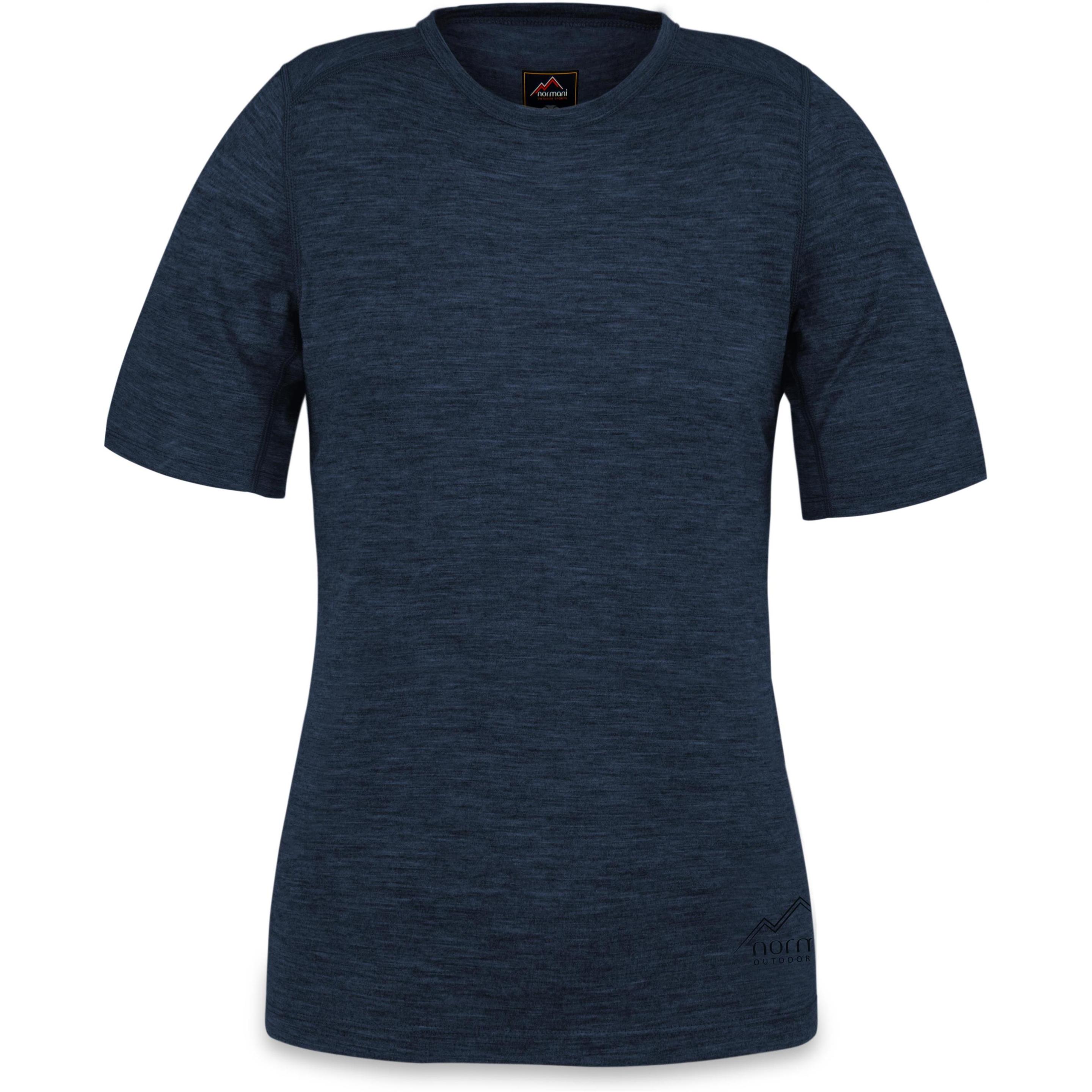 Normani, Damen, Funktionsshirt, Damen Merino T-Shirt Cairns - 1551 (XL), Blau, XL