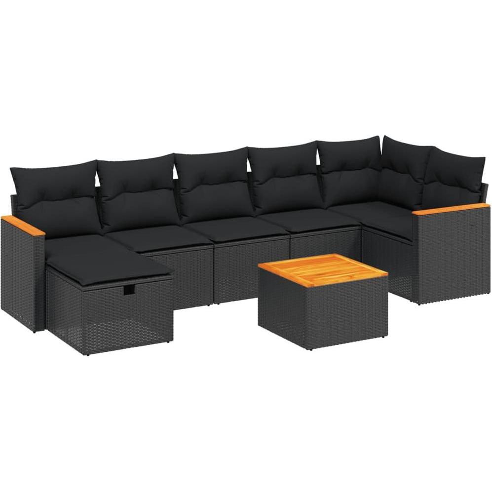 VidaXL, Gartenlounge, 10-tlg. Garten-Lounge-Set mit Kissen