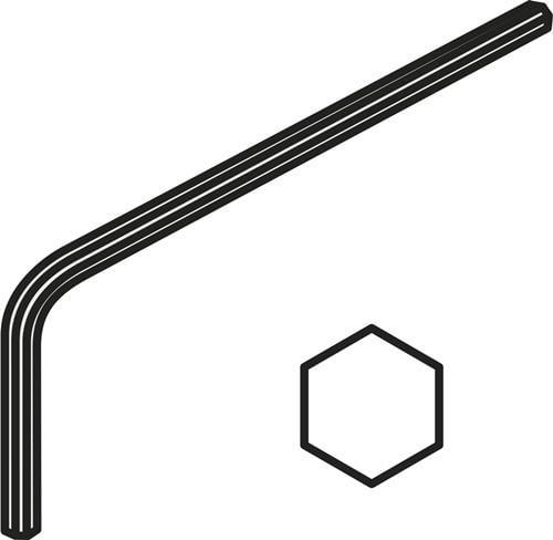Actual product image Dormer Sechskantschlssel ISO HXK 4 Bruttogewicht 9,6g PRAMET