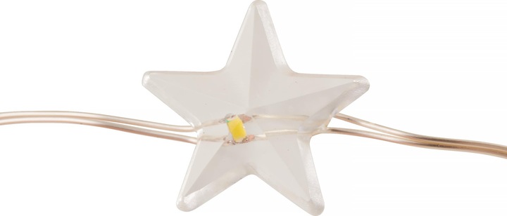 Produktbild VBS Micro LED Lichterkette Stern, batteriebetrieben, mit Timer (2.10 m)