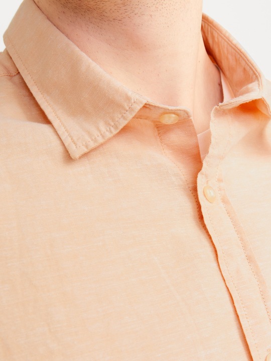 Produktbild Jack & Jones Jjelinen Blend Shirt Ss Sn Pls (4XL)