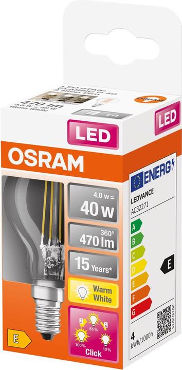 Produktbild Osram Led Three Step Dim Classic P (E14, 470 lm, 1x)