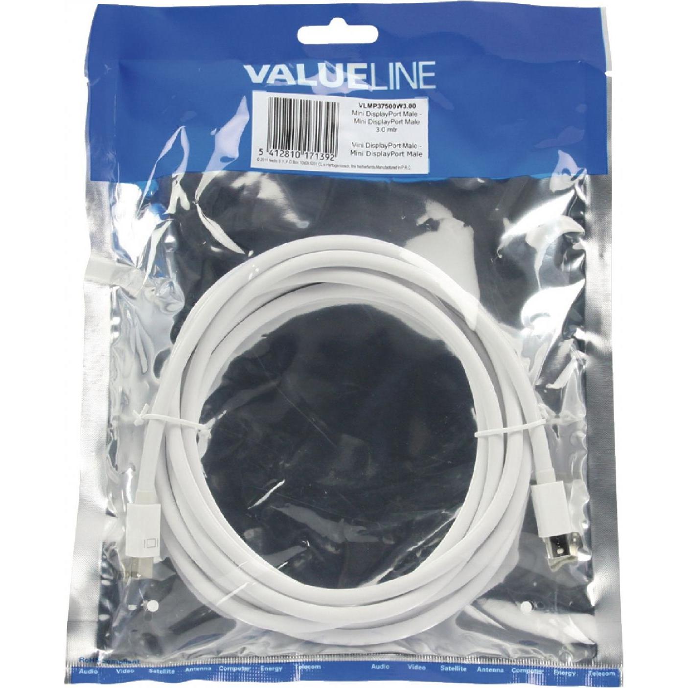 Thumbnail - Valueline VLMP37500W (3M) (3 m, DisplayPort), Video Kabel