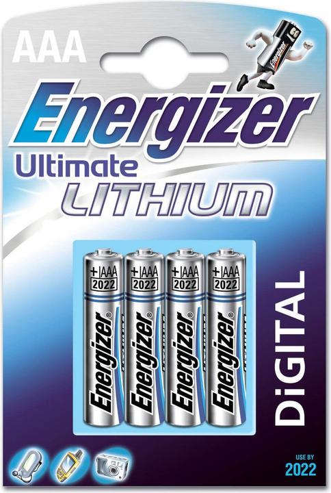 Productafbeelding Energizer Ultimate Lithium (4 Pcs., AAA, 1250 mAh)