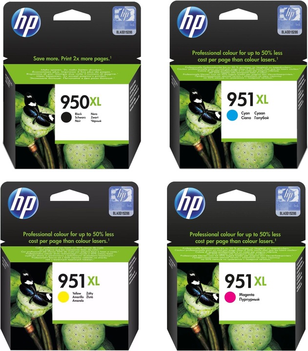 Actual product image HP 950XL/951XL Set of 4