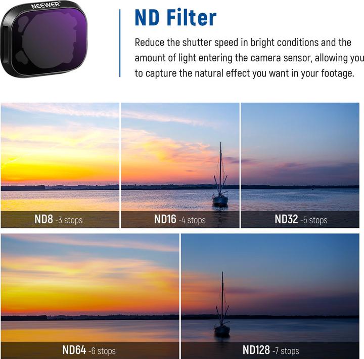 Produktbild Neewer ND Filters Set (Drohnen Filter, DJI Mini 3 Pro)