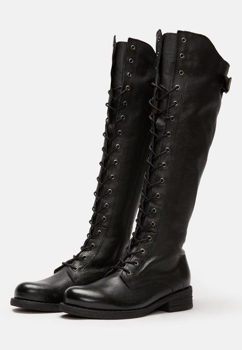 Produktbild Felmini Gredo A425, der hohe Biker-Schnürstiefel von, ist aus Glattleder mit einem Finish aus Vintag (41)