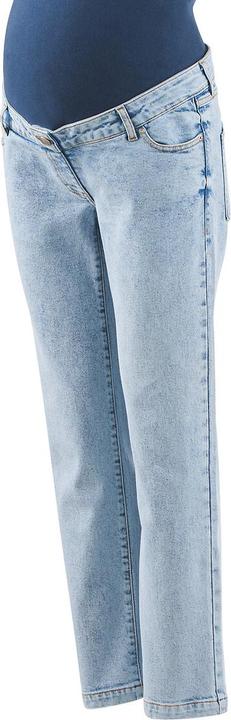 Actual product image La Redoute Collections Straight maternity jeans with high stretch insert at waistband (44)