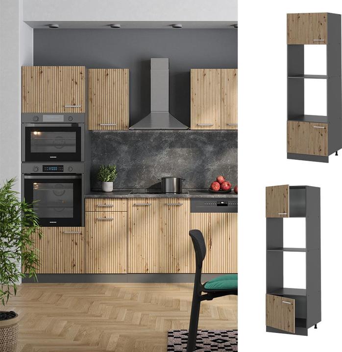 Produktbild Vicco Mikrowellenschrank R-Line (60 x 57.20 x 207 cm)