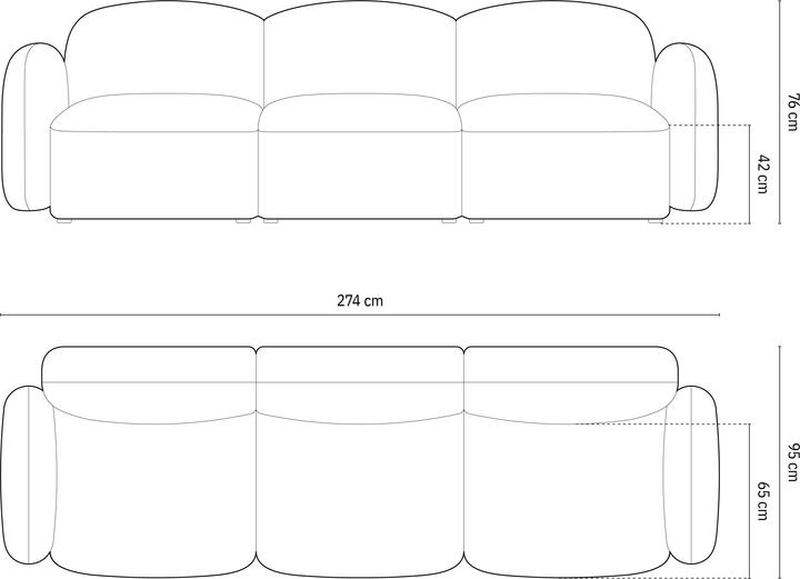 Actual product image Micadoni Blair (3-seater)