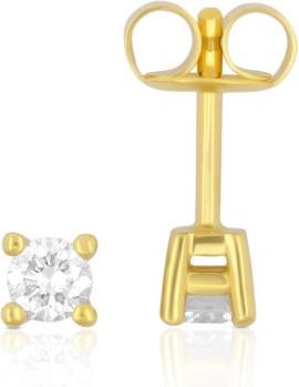 Muau Ohrstecker 4-Griff-Fassung (750/18K Gelbgold)