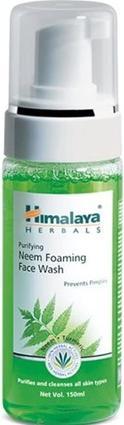 Actual product image Himalaya Herbals Purifying Neem Foaming Face Wash Prevents Pimples Purifies Cleanses All Skin Type 150ml (Foam, 150 ml)