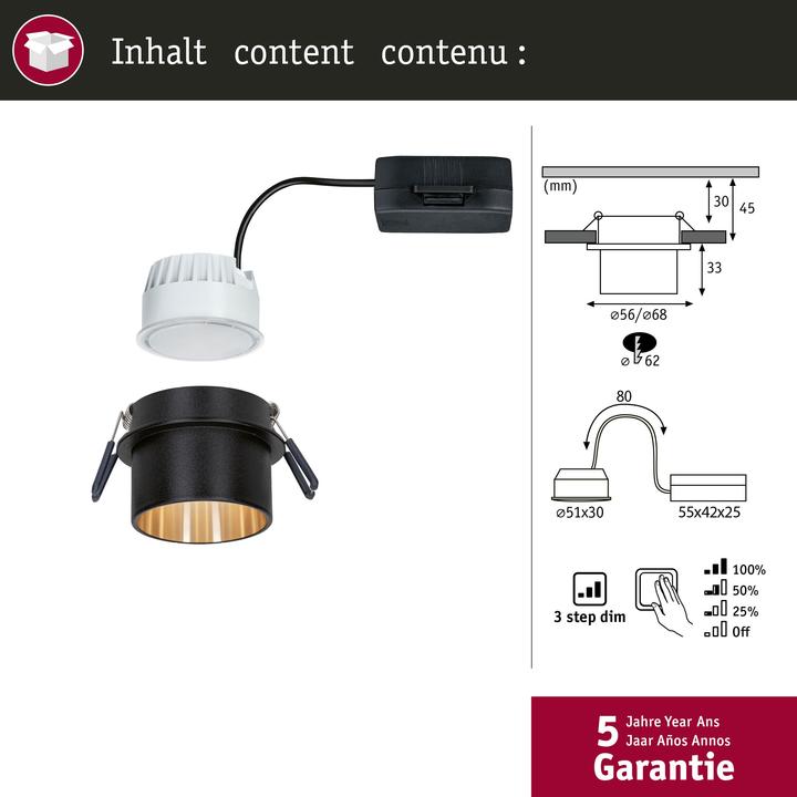 Produktbild Paulmann Einbauleuchte Gil Set (470 lm)