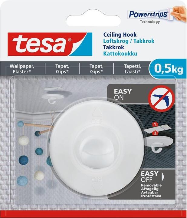 tesa SPEAKER FOR CEILING 77781 1X0.5KG WHITE