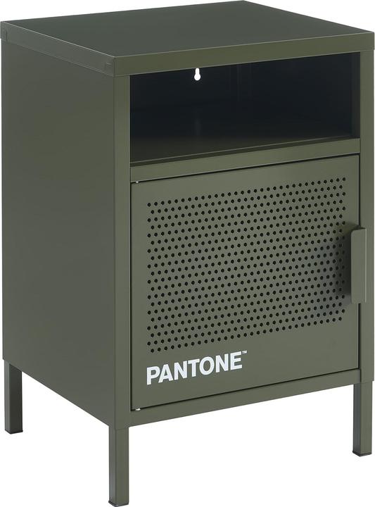 Image du produit Pantone Nachttisch Metall dunkelolivgrün 40cm (40 x 35 x 58 cm)